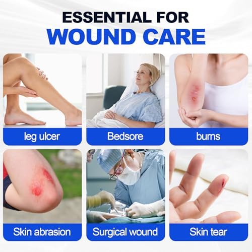 Niceful Silicone Foam Dressing 5x5 inch - Large Bandages for Wounds