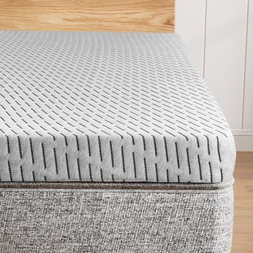HOMRELEXA Bamboo Mattress Topper Twin XL Size 3 Inch, Cooling Gel &