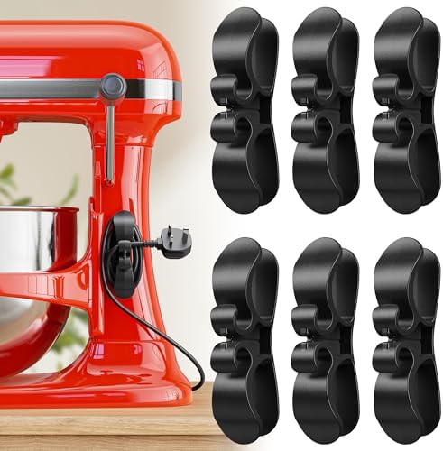 6PCS Upgraded Cord Organizer for Appliances, Kitchen Appliance Cord