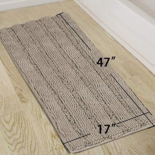 Turquoize Non-Slip Soft Chenille Bath Mat High Water Absorbent - Image 5
