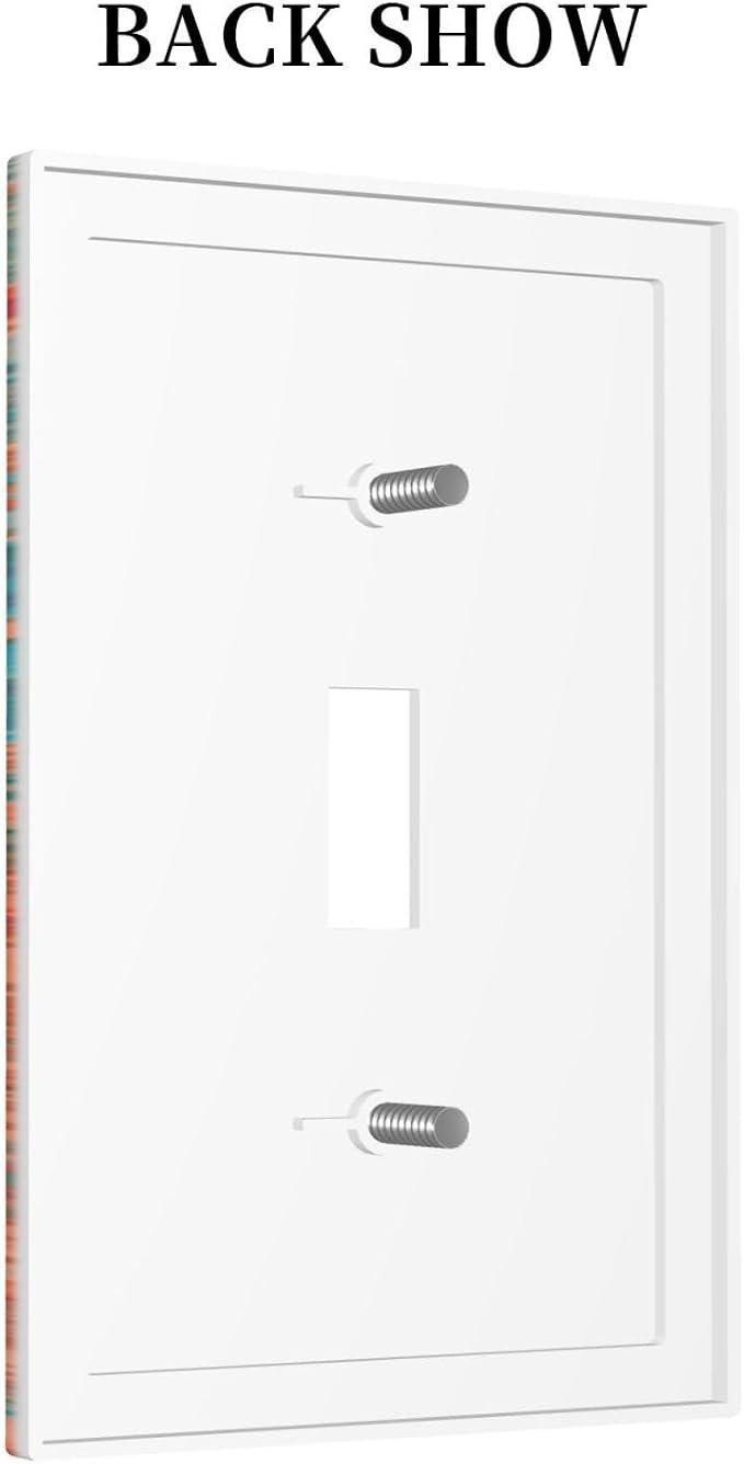 Light Switch Cover Abstract Mandala Flowers 1 Gang Wall Plate Cover Vintage - Image 4