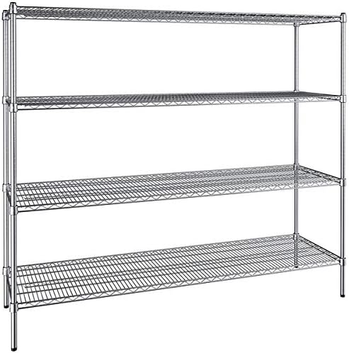 21" x 72" NSF Chrome 4-Shelf Kit by Zedfire