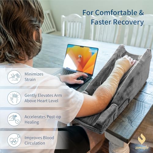 Zomaple 3pc Arm Elevation Pillow with Gel Pack for Wrist & Elbow