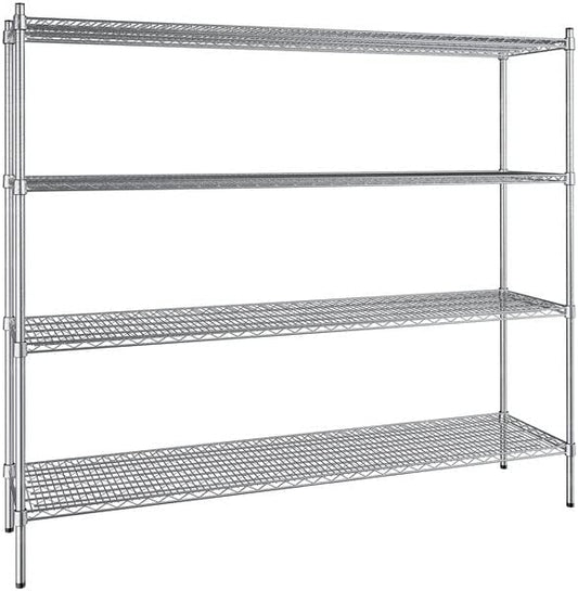 18" x 72" NSF Stainless Steel 4-Shelf Kit by Zedfire