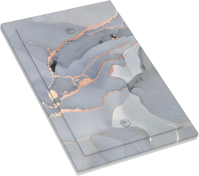 Gray And Gold Marble Abstract Luxury Print Light Switch Cover Plate 1 Gang No - Image 3