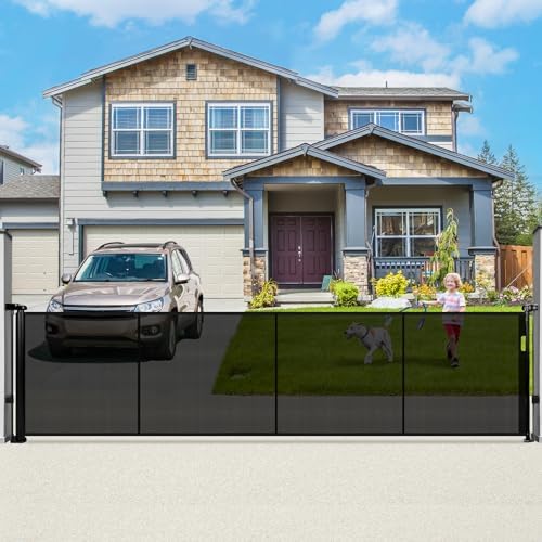 160" Retractable Baby Gate Extra Wide, 41" Tall Retractable Dog Gate