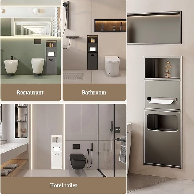 Recessed Stainless Steel Shower Shelf - Image 6