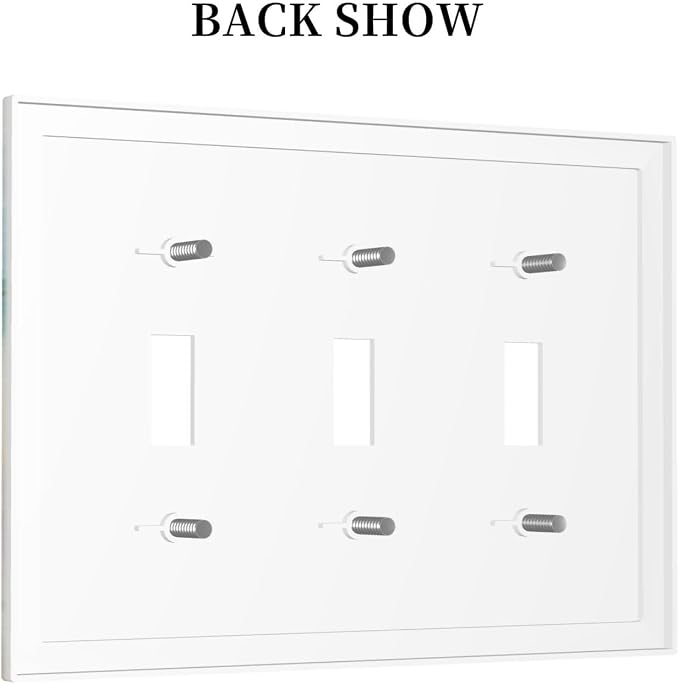 Light Switch Cove Beach Chair Seascape Blue Ocean 3 Gang Wall Plate Triple - Image 4
