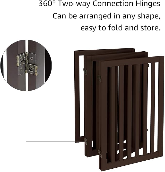 unipaws 36”H Free Standing Pet Gate - Image 5