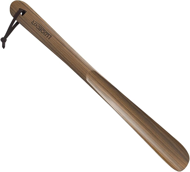 Luxdecor Long Handled Wooden Shoehorns-24in Wooden Long Handle Shoe Horn by Luxdecor