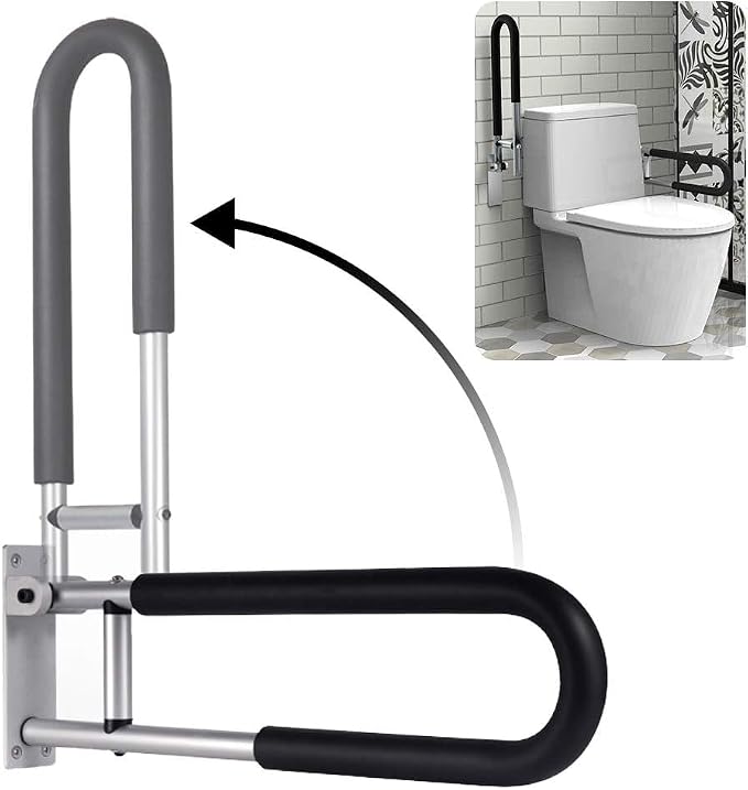 Handicap Grab Bars Rails 29.5 Inch Toilet Handrails Bathroom Safety Bar Hand by BotaBay