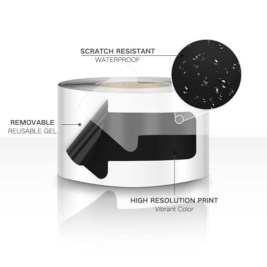 EVQ Arrow Floor Sticker Tape 3"×6" Arrow Floor Marking Sticker Sign 200 PCS - Image 6