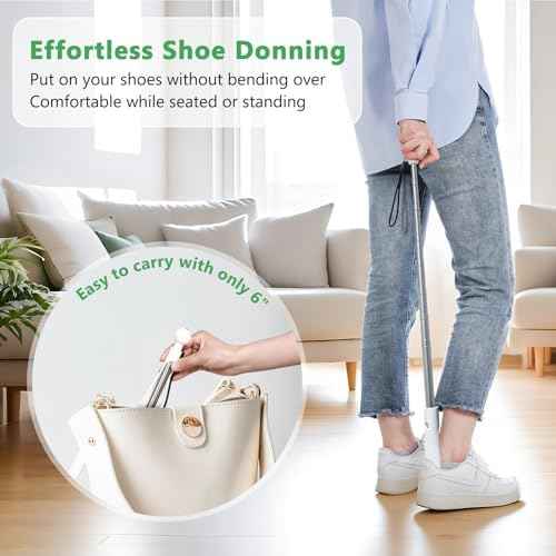 Fanwer Sock Aid Kit -Sock Aide Device for Seniors with Adjustable Shoe Horn, Flexible Sock Helper Easy On Easy Off, Sock Assist Device for Elderly, Pregnant, Hip Surgery Recovery Aids for Daily Living