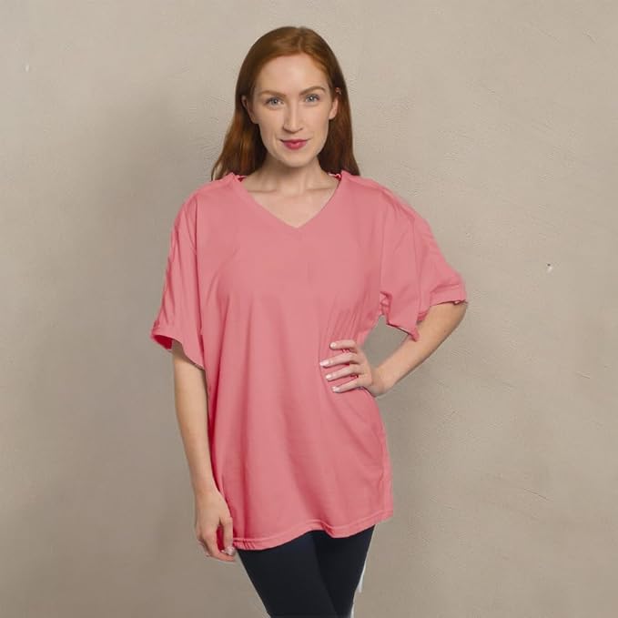 Inspired Comforts Unisex Post Surgery & Rehab V Neck Dual Access Snap Shirt - Image 9