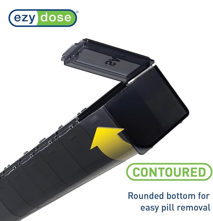 EZY DOSE Weekly Daily Pill Case, Medicine Planner, Vitamin Organizer, - Image 2