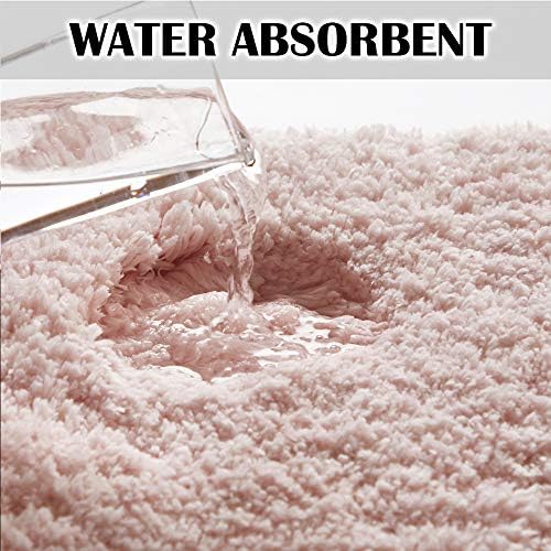 Suchtale Large Soft Bath Mat - Extra Absorbent Shaggy Microfiber Mat