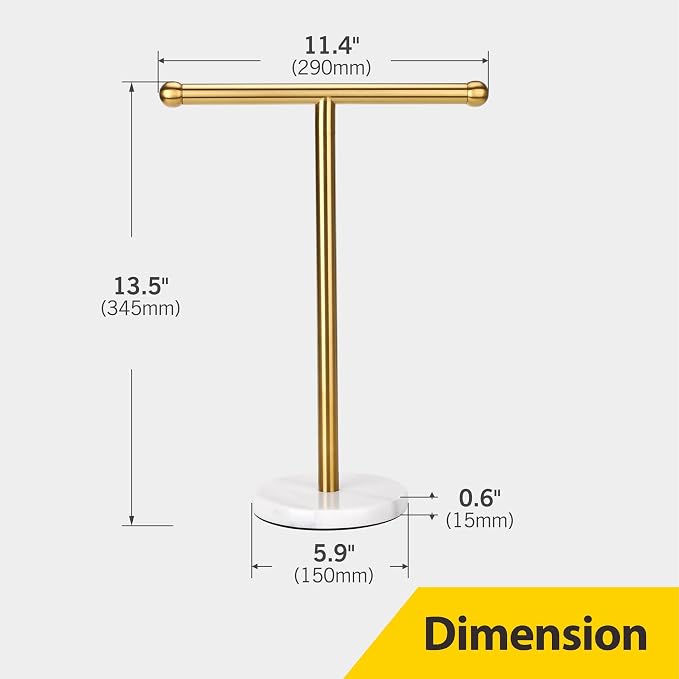 Gold Hand Towel Holder Stand - Image 5