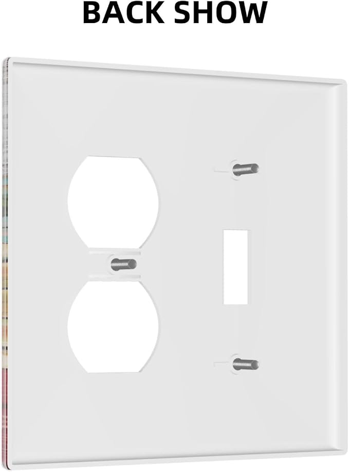 Boho Floral Colorful Floral Multi Color Flower Wallplates 1 Toggle 1 Duplex - Image 4