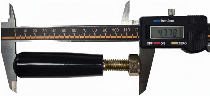 Revolving Handle M12 * P 1.75mm, L- 4.72" Knob Grip, Metric Thread, Swivel - Image 7