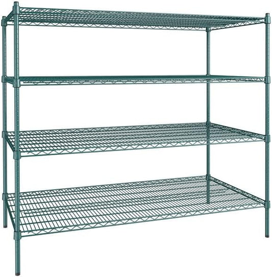 30" x 60" NSF Green Epoxy 4-Shelf Kit by Zedfire