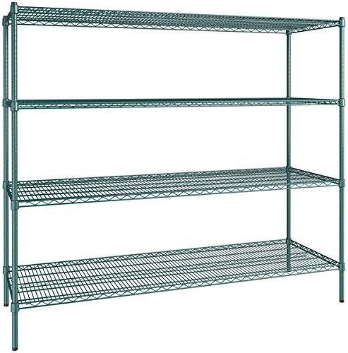 24" x 72" NSF Green Epoxy 4-Shelf Kit by Zedfire