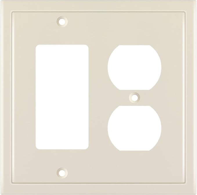 Henne Bery Modern Edge Decorative Wall Plate Switch Plate Outlet Cover by HenneBery