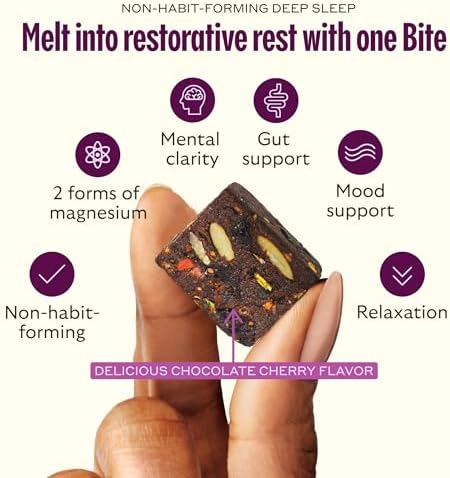 GEM Sleep Aid, Nighttime Bite, Melatonin Free, L-Theanine, Magnesium