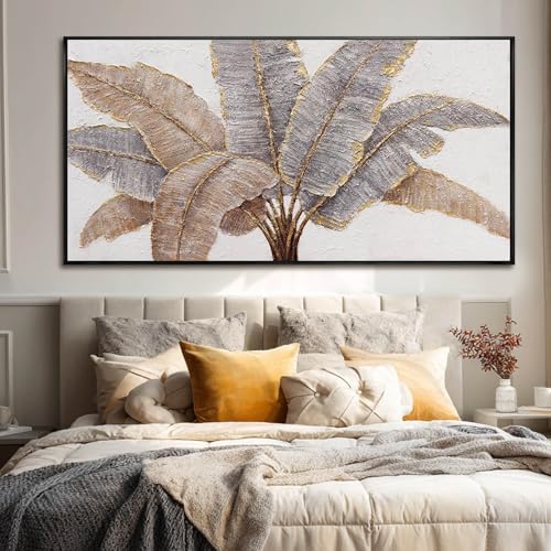 CHUDANHAO Botanical Wall Art Vintage Pictures Wall Decor Grey and Gold