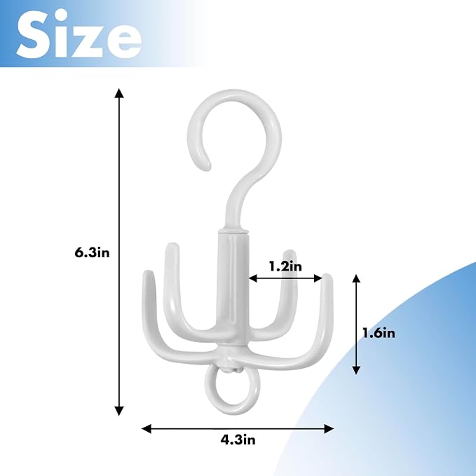 Space-Saving Tie Hanger, Small Space Storage and Organizer, 2 Piece Set - Image 3