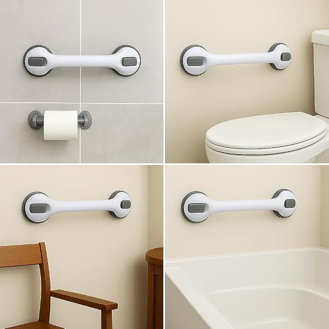 2 Pack Grab Bars for Bathtubs and Showers, Shower Handles for Elderly Seniors - Image 7