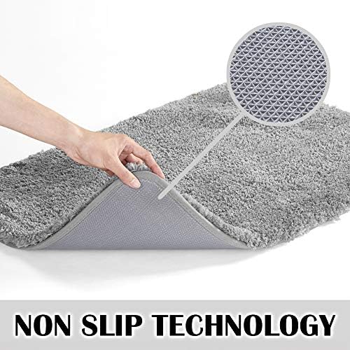Suchtale Bathroom Contour Rug Non Slip Bath Mat Water Absorbent Soft