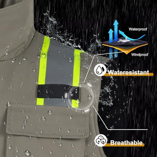 VENDACE Safety Vest High Visibility Reflective Fleece Winter Vest for