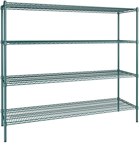 21" x 72" NSF Green Epoxy 4-Shelf Kit by Zedfire