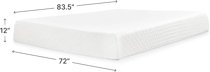 Signature Design by Ashley Chime Memory Foam 12" California King Mattress - Image 2