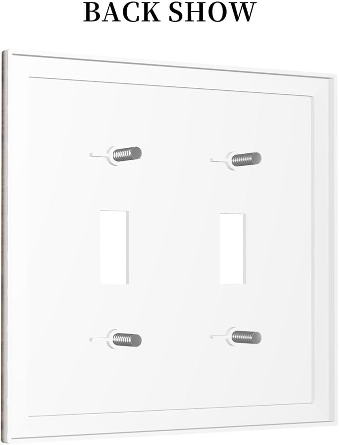 Decorative Light Switch Cover Plate Rustic Farmhouse Brown Wood Barn Door 2 - Image 4
