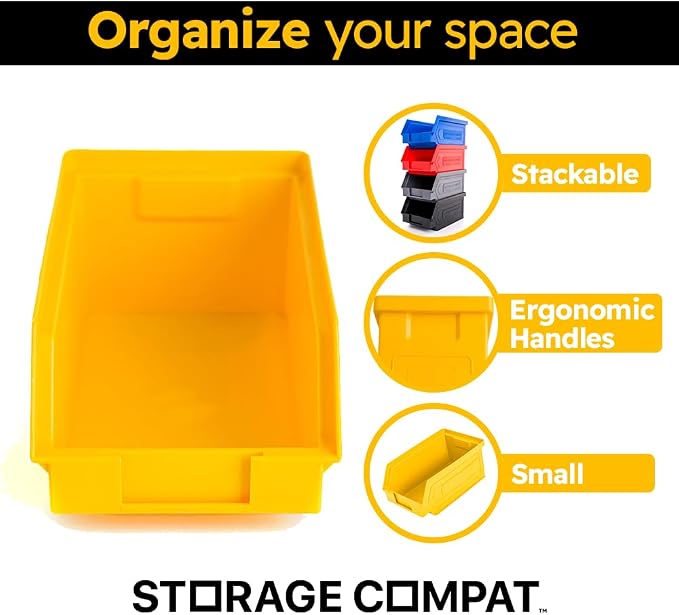 Plastic Storage Bins, Storage Organizer Bin - Image 3