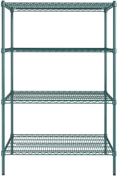 24" x 42" NSF Green Epoxy 4-Shelf Kit - Image 2