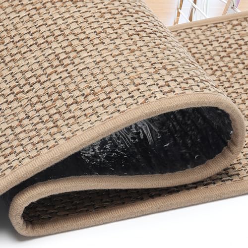 Stair Treads for Wooden Steps, 8" x 30" Linen Non Slip Stair Runner