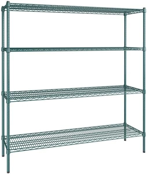 18" x 60" NSF Green Epoxy 4-Shelf Kit by Zedfire