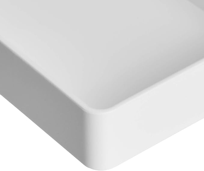 Amazon Basics Rectangular Plastic Desk Organizer, Half Accessory Tray, 9.4" x - Image 5