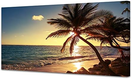 Muolunna S04962 Wall Art Decor Large Canvas Print Picture Sunset Ocean