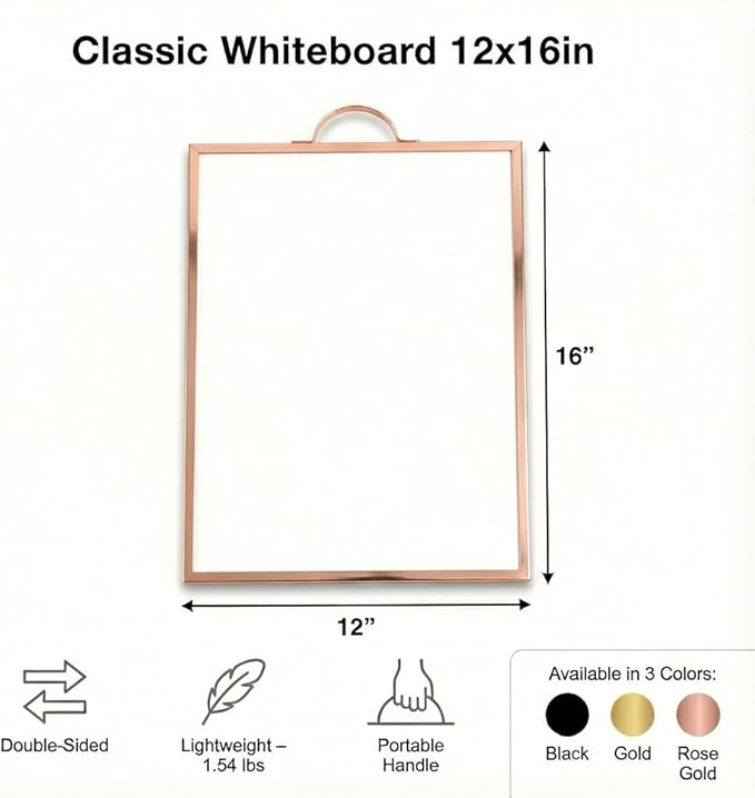 Small Whiteboard 12 x 16 Inch Magnetic Dry Erase Board - Image 6