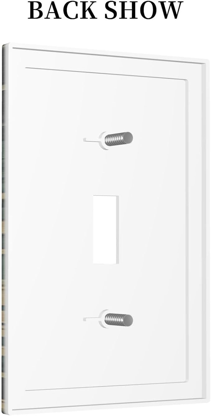 Decorative Light Switch Cover Botanical Fern Green Leaf Forest 1 Gang Single - Image 4