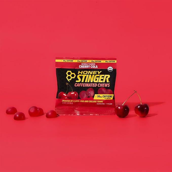 Honey Stinger Cherry Cola Caffeinated Energy Chew, Gluten Free, - Image 5