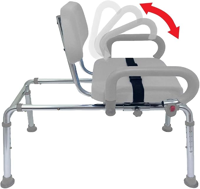Carousel Sliding Shower Chair Transfer Bench - Image 3