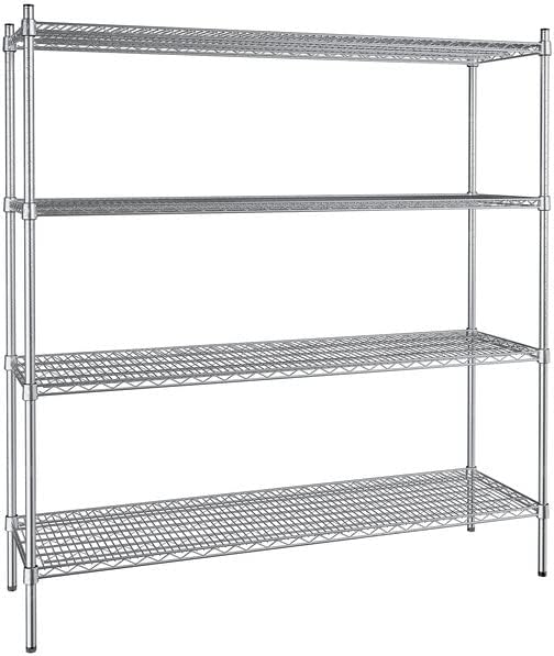 18" x 60" NSF Stainless Steel 4-Shelf Kit by Zedfire
