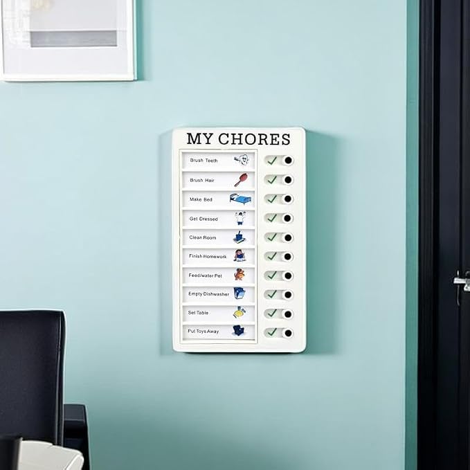 2 Pcs Chore Chart for Adults to do List My Chores Checklist Task Board Sliding - Image 5