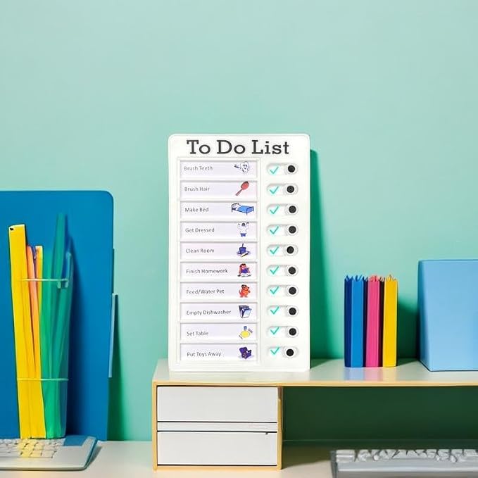 Chore Chart for Adults to do List My Chores Checklist Task Board Sliding - Image 5