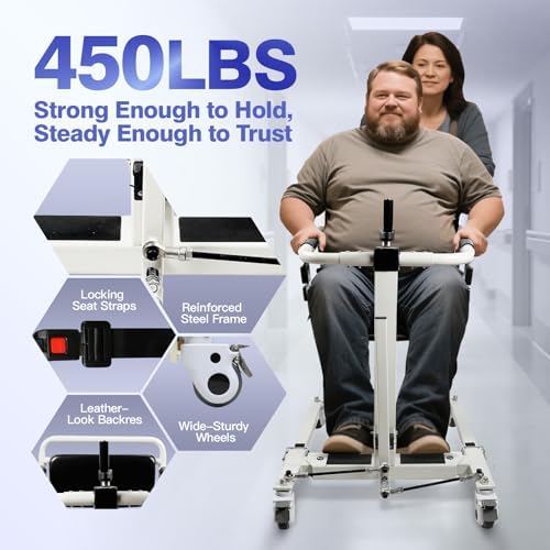 Drexo Patient Lift Transfer Chair, 5 in 1 Patient Lift Chair with