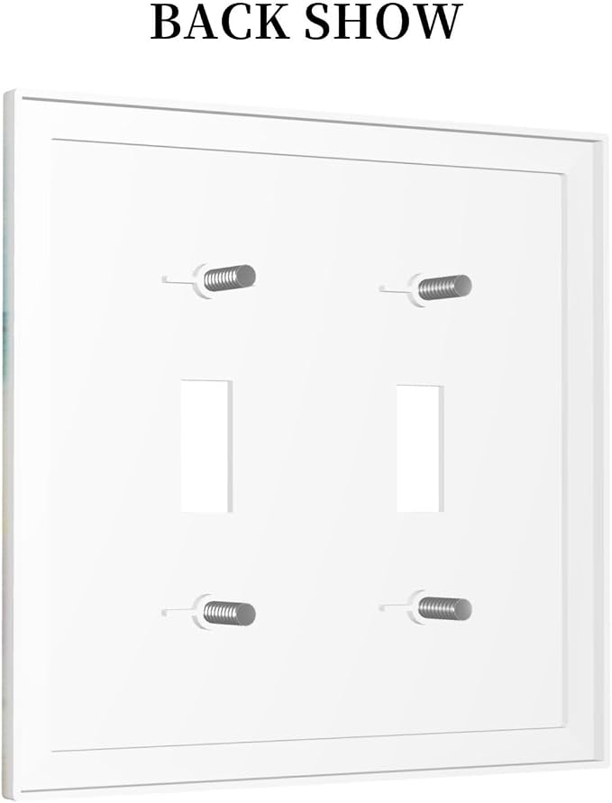 Light Switch Cover Beach Beach Chair Seascape Blue Ocean 2 Gang Wall Plate - Image 4